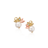 Clogau Nature's Wonder 9ct Gold Pearl Lily of the Valley Stud Earrings SALE