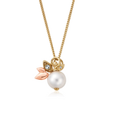 Clogau Nature's Wonder 9ct Gold Pearl Lily of the Valley Necklace SALE