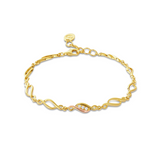 Clogau Past Present Future 9ct Gold Diamond Bracelet