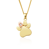 Clogau Gold 9ct Gold Paw Prints Pendant