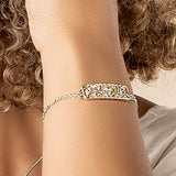 Clogau Tylwyth Teg 9ct Gold Diamond Mother of Pearl Bracelet SALE