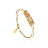 Clogau Tylwyth Teg 9ct Gold Diamond Mother of Pearl Bracelet SALE