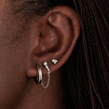 Scream Pretty Hannah Martin Chained Pearl Drop Stud Earrings
