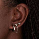 Scream Pretty Hannah Martin Pearl Sparkle Flat Back Single Stud Earring