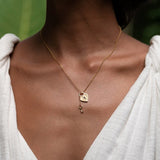 Scream Pretty Heart Shaped Padlock and Key Necklace Gold Plated
