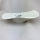 Vintage Design 9ct White Gold Sapphire Diamond Pear Shape Eternity Ring