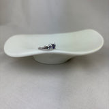 Vintage Design Sterling Silver Amethyst & Seed Pearl Flower Cluster Ring