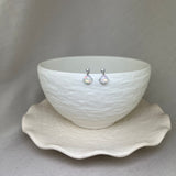 18ct White Gold Opal Diamond Drop Earrings
