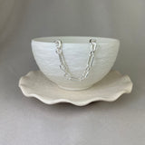 Sterling Silver Hammered Figaro 60 Link Bracelet