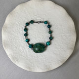 Sterling Silver Boho Turquoise Bead Bracelet SALE