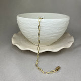 9ct Yellow Gold Long Chain Link Bracelet