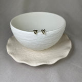 9ct Yellow Gold Open Heart Stud Earrings