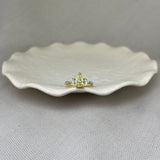 18ct Yellow Gold Natural Yellow Diamond Pear Shape Trilogy Ring