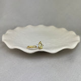 18ct Yellow Gold Natural Yellow Diamond Pear Shape Trilogy Ring