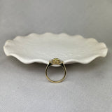 18ct Yellow Gold Natural Yellow Diamond Pear Shape Trilogy Ring