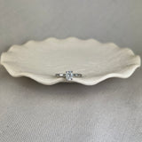 Platinum Diamond Solitaire Oval Brilliant Cut Ring 0.62ct