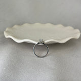 Platinum Diamond Solitaire Oval Brilliant Cut Ring 0.62ct