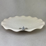 Platinum Diamond Round Brilliant Cut Clover Cocktail Ring 0.54ct