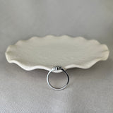Platinum Diamond Round Brilliant Cut Clover Cocktail Ring 0.54ct