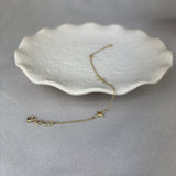 9ct Yellow Gold Beaded Star Station Bracelet