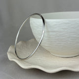 Sterling Silver Round Profile Round Bangle