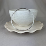 Sterling Silver Round Profile Round Bangle