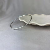 Sterling Silver Round Profile Round Bangle