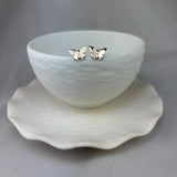 9ct Rose Gold Butterfly Stud Earrings
