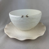 9ct Yellow Gold Blue Sapphire Triangle Stud Earrings