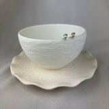 9ct Yellow Gold Aquamarine Claw Set Stud Earrings