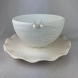 9ct Yellow Gold Opal Diamond Twist Top Stud Earrings