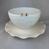 9ct Yellow Gold Citrine Oval Bezel Stud Earrings