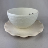 9ct White Gold Diamond Petite Heart Stud Earrings