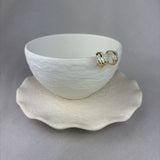 9ct Yellow Gold Diamond Three Strand Stud Hoop Earrings