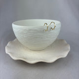 9ct Yellow Gold Tri- Bead Hoop Earrings