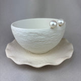 9ct Yellow Gold Baroque River Pearl Stud Earrings 11-13mm