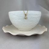 9ct Yellow Gold Diamond Solitaire Brilliant Cut Bezel Pendant 0.50ct
