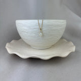 9ct Yellow Gold Opal Diamond Twist Top Pendant