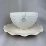 9ct White Gold Diamond Offset Heart Necklace 0.25ct