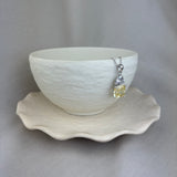 Vintage Design Sterling Silver Canary Yellow CZ Duo Necklace