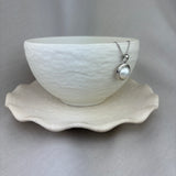 Sterling Silver Mabé Pearl Pendant 10-11mm