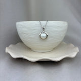 Sterling Silver Mabé Pearl Pendant 10-11mm