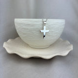 Sterling Silver Plain Solid Cross Pendant 21x15mm