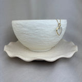 9ct Yellow Gold Diamond Open Heart Pendant 0.01ct