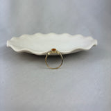 9ct Yellow Gold Citrine Diamond Twist Trilogy Ring