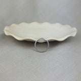 9ct White Gold Diamond Wishbone Band Ring 0.25ct