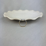 9ct Yellow and White Gold Diamond Wishbone Band Ring 0.30ct