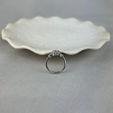 Platinum Diamond Brilliant Cut Pear Shape Trilogy Ring 1.02ct