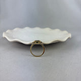 18ct Yellow Gold Green Amethyst Diamond Octagonal Ring