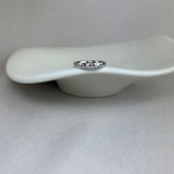 Platinum Natural Pink Diamond Invisibly Set Band Ring 0.13ct